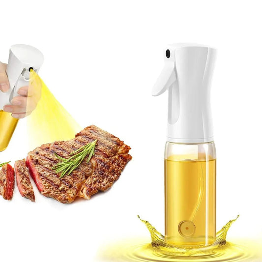 Refillable Glass Oil Sprayer 220ml with Brush – For Air Fryer, Grilling & Cooking