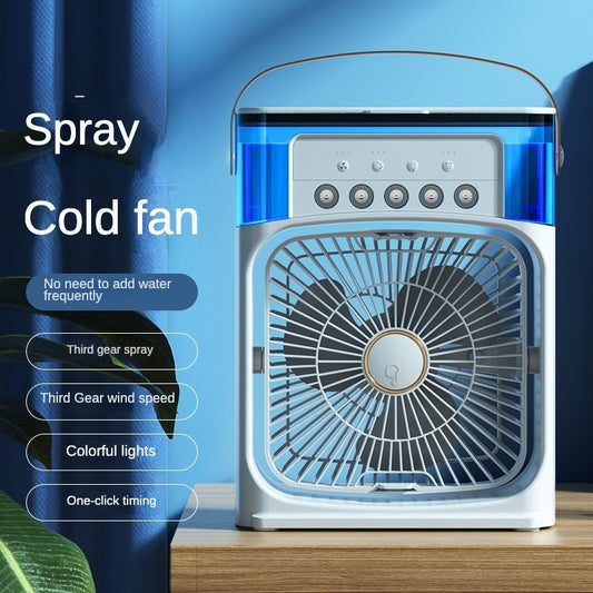 Portable Mini Air Cooler Fan with Evaporative Cooling – 3 Speed Household Air Conditioner | Random Color