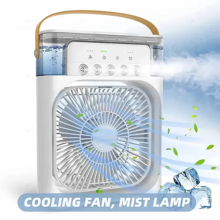 Portable Mini Air Cooler Fan with Evaporative Cooling – 3 Speed Household Air Conditioner | Random Color