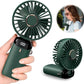 Portable Mini Handheld Fan with Digital Display 5 in 1 Multipurpose USB C Rechargeable Fan with Cable | Random Color