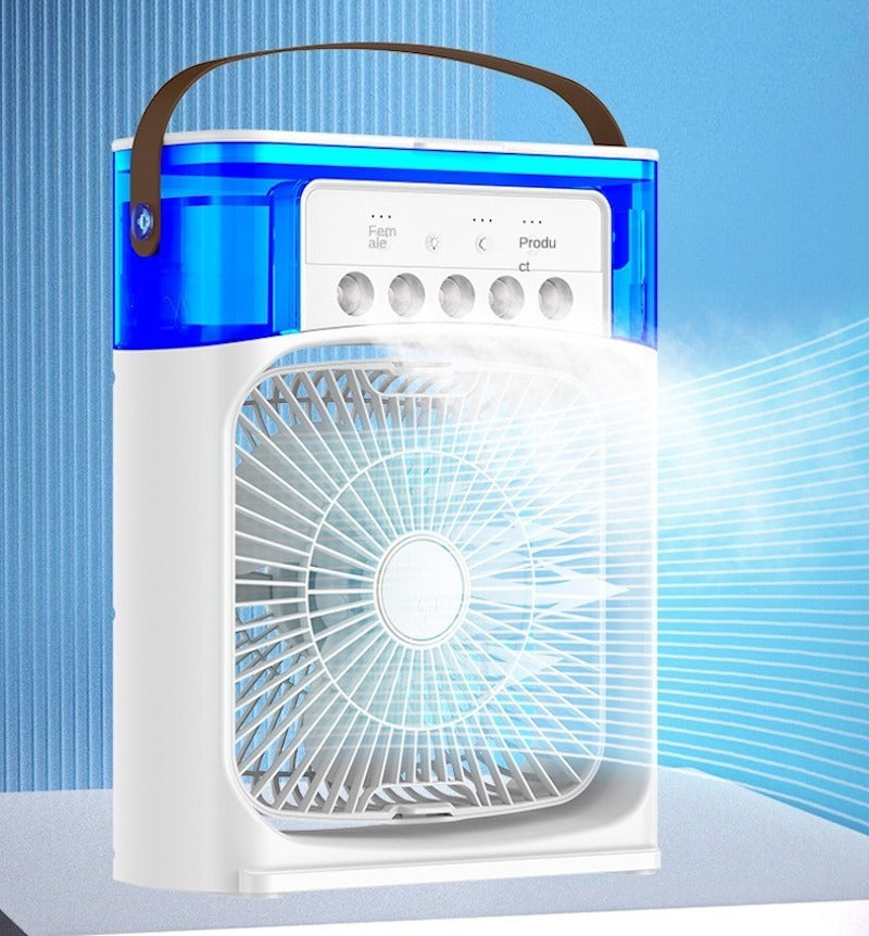 Portable Mini Air Cooler Fan with Evaporative Cooling – 3 Speed Household Air Conditioner | Random Color