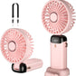 Portable Mini Handheld Fan with Digital Display 5 in 1 Multipurpose USB C Rechargeable Fan with Cable | Random Color