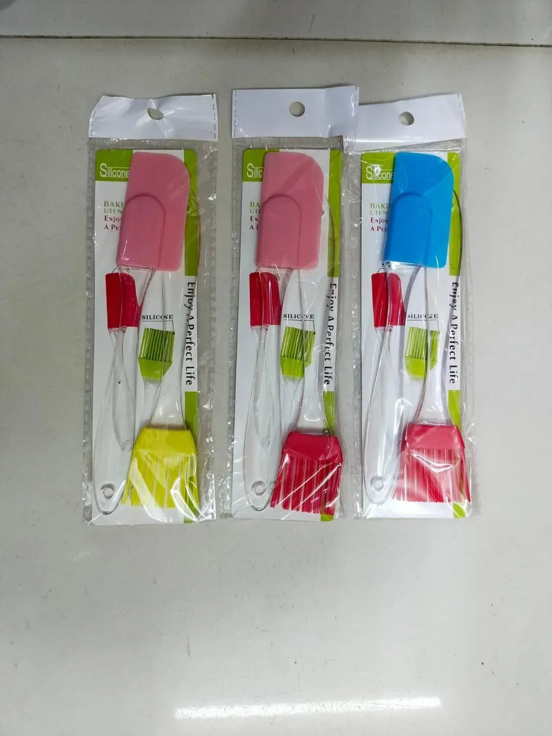 Pack of 2 BBQ Oil Brush & Large Spatula Set – Kitchen & Grill Cooking Tools