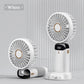 Portable Mini Handheld Fan with Digital Display 5 in 1 Multipurpose USB C Rechargeable Fan with Cable | Random Color
