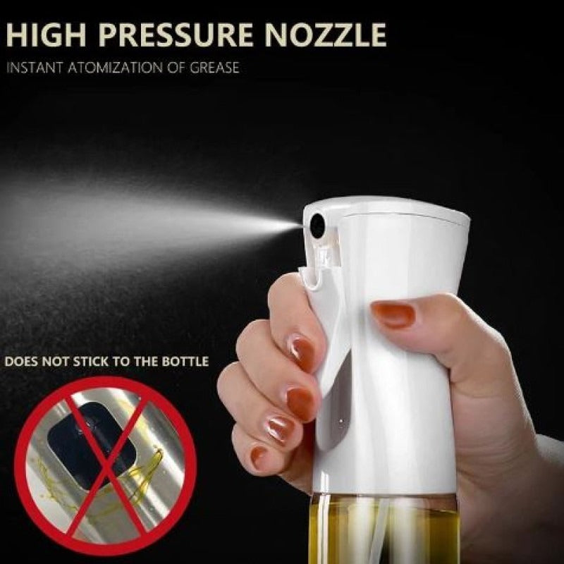 Refillable Glass Oil Sprayer 220ml with Brush – For Air Fryer, Grilling & Cooking