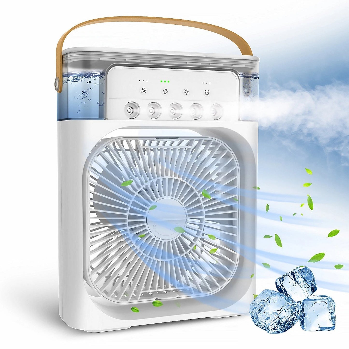Portable Mini Air Cooler Fan with Evaporative Cooling – 3 Speed Household Air Conditioner | Random Color