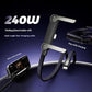 240W USB-C Fast Charging Cable 1.5M – PD 3.1 90° Gaming Charger with Stand